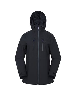 Mountain Warehouse Dames Breeze Waterdichte Jas (Zwart)