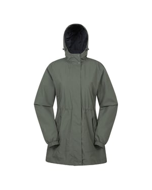 Mountain Warehouse Vrouwen/Dames Regenval Waterdichte Jas (Groen)