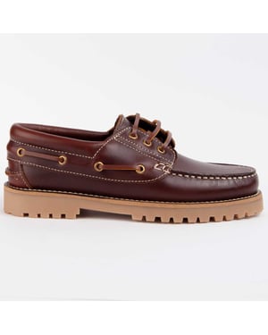 Purapiel Bootsschoen Pullnaus3 Bruin