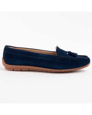 Purapiel Mocassin Meilis3 Blauw
