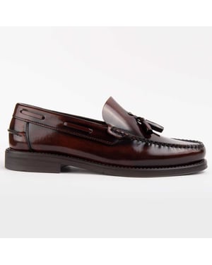 Purapiel Mocassin Castellar7 Bruin