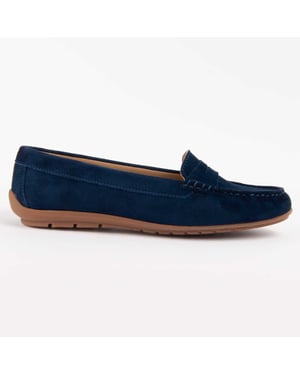 Purapiel Mocassin Meilis2 Blauw