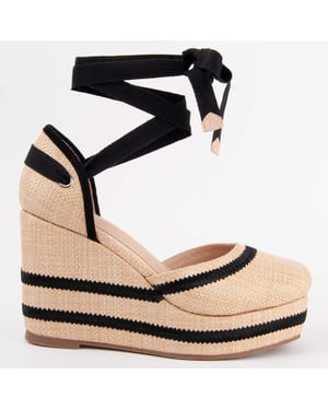 Montevita Espadrilles Met Een Sleehak Balenci11 Beige