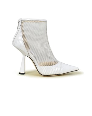Jimmy Choo enkellaarzen Kix 100 wit