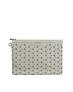 Jimmy Choo Derek Clutch Wit