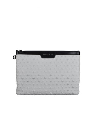 Jimmy Choo Derek clutch Wit