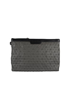 Jimmy Choo Derek clutch grijs