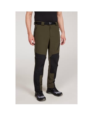 Mountain Warehouse Wandelbroek heren Forest Convertible (Groen)