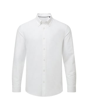 Asquith & Fox Heren Oxford Formeel Overhemd Met Lange Mouwen (Wit)