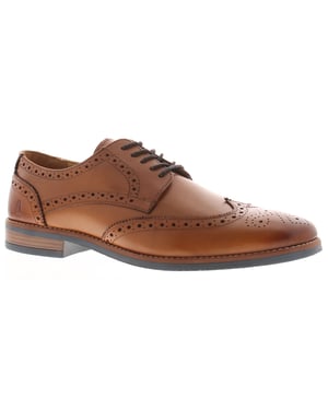 Hush Puppies Heren Smart Shoes Mack Leer tan