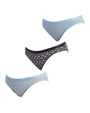 Pack-3 Stretch Katoenen Slip D4C17 voor dames