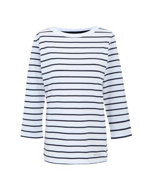 Regatta Dames/Dames Baylette II Gestreept T-shirt (Wit, Marine)
