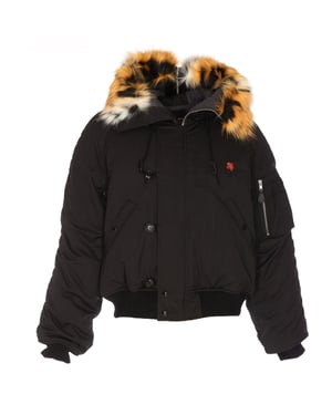 Kenzo effen zwart bomberjack
