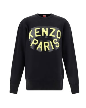 Kenzo Paris groot logo zwart sweatshirt