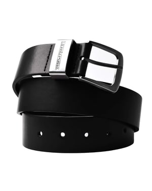 Lambretta Met leer gevoerde riem (Zwart)