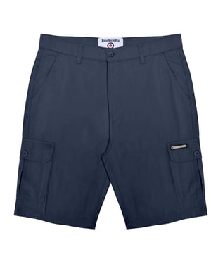 Lambretta Heren SS25 Cargo Shorts (Marine)