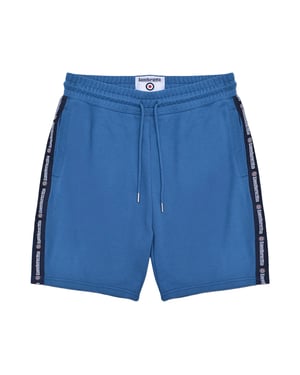 Lambretta Heren SS24 Getapete Shorts (Donkerblauw)