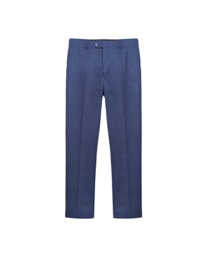 Lambretta Heren Spencer Geruite Pantalon (Marine)