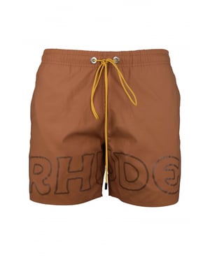 RHUDE Zwemshort Bruin