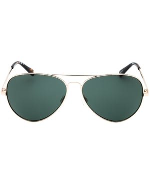 Banana Republic groene lens licht gouden zonnebril