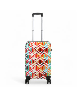 Harde schaal bedrukte cabine 55 x 36 x 20 cm PP kofferbagage geschikt voor Easyjet, Ryanair