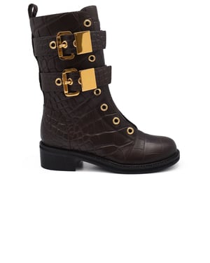 Giuseppe Zanotti Leren laarzen Bruin