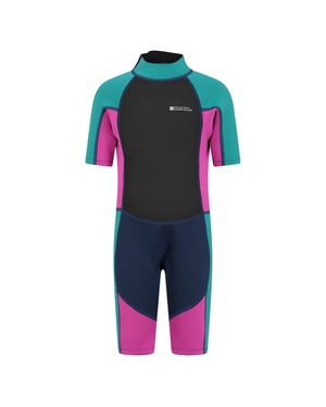 Mountain Warehouse Wetsuit met contrasterende panelen voor kinderen (Druif)