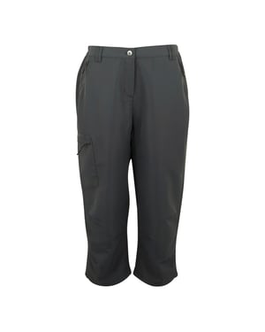 Regatta Dames/Dames Chaska III Walking Capri Cropped Broek (Afdichting Grijs)