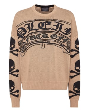 Pullover Ronde Hals Gothic Plein