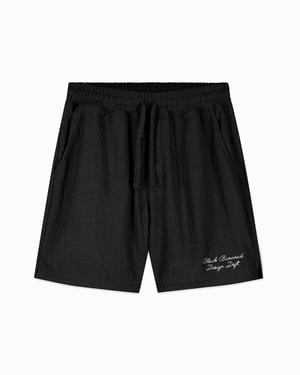 Zwarte Bananas Terry Lounge Shorts, Zwart