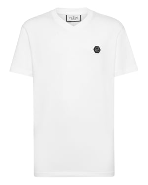 T-Shirt V-Hals Gothic Plein