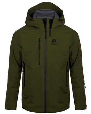 Heren 3-Laags Hardshell Wandeljack Olijfgroen