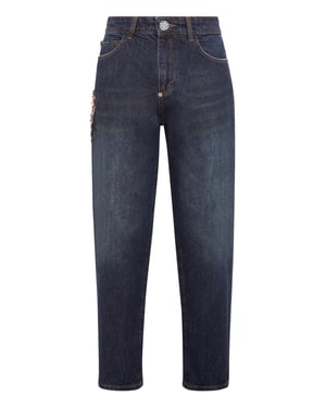 Jeans Mom Pasvorm Paisley