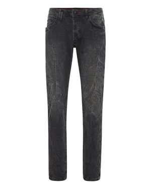 Jeans Recht Model Skull