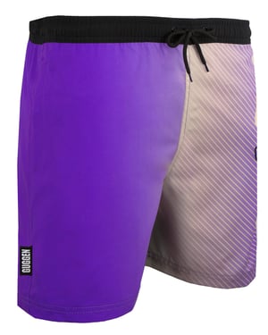 Zwemshort voor Heren met Patroonstrepen Paars