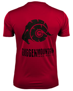 Heren Fitness Functioneel T-shirt met Logo Sport Outdoor Rood