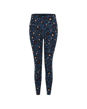 Dare 2B Dames/Dames Invloedrijke Gymlegging met Dierenprint (Maanlicht Denim)