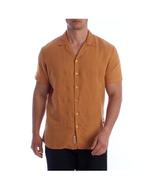 Heren Korte Mouwen Linnen Shirt HS24MCA14
