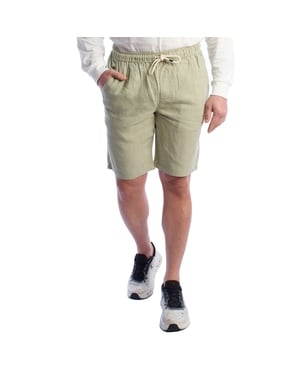 Heren Linnen Bermuda Shorts met Touwtjes HS24MBE09