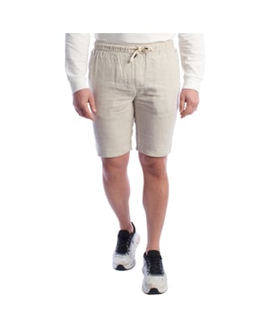 Heren Linnen Bermuda Shorts met Trekkoord HS24MBE09