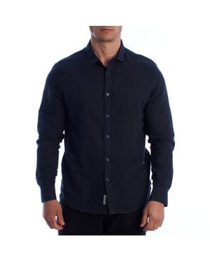 Heren Lange Mouwen Linnen Shirt HS24MCA01
