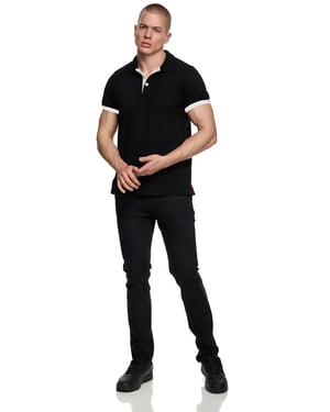 Contrast Polo Piqué Shirt Normale Pasvorm
