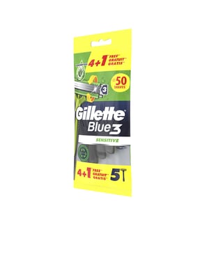 Blauwe 3 Sensitive Wegwerpscheermesblad