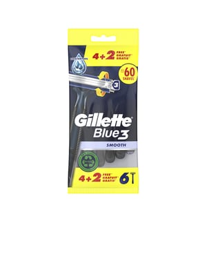 Blauwe 3 Wegwerp Scheermesjes 6 Stuks
