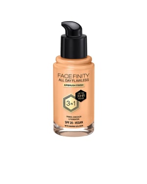 Facefinity All Day Flawless 3 In 1 Foundation #w76-warm Golden 30 ml