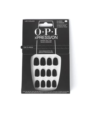 Opi Xpress/on Kunstnagels Iconische Tint #dame In Zwart