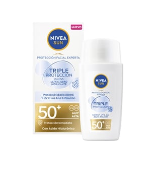 Zon Drievoudige Bescherming Ultralight Gezichtsfluid Spf50+ 40 ml