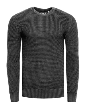 Chunky Slim Fit Trui met Ronde Hals