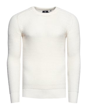 Chunky Slim Fit Trui met Ronde Hals