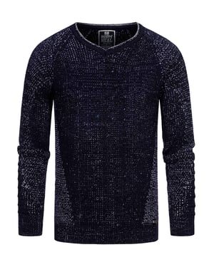 Chunky Slim Fit V-Hals Trui